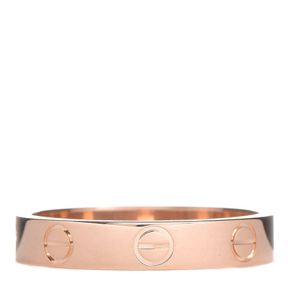Cartier 18K Pink Gold 3.5mm LOVE Wedding Band Ring 54 6.75 3 of 6