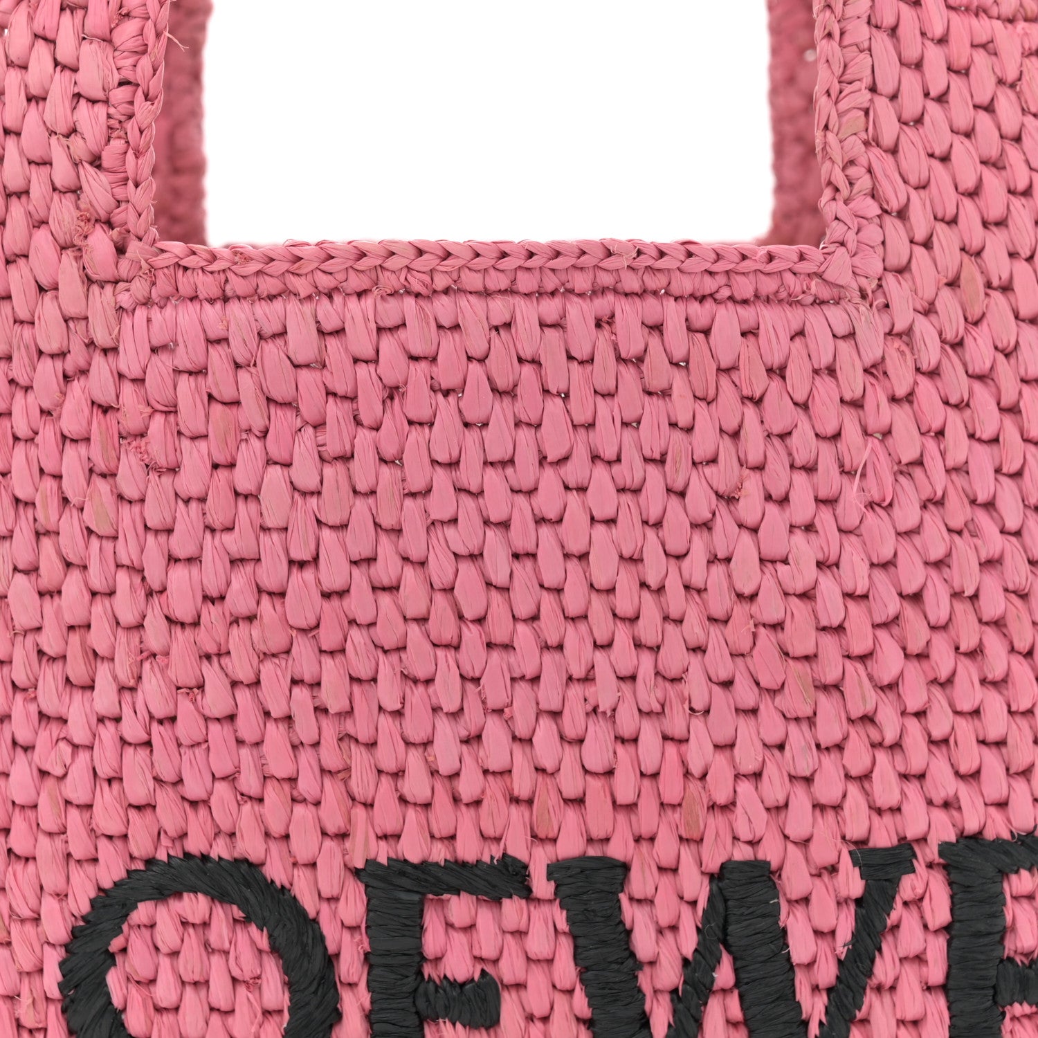 Loewe X PAULA'S IBIZA Raffia Font Tote Sunset Pink 8 of 10