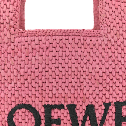 Loewe X PAULA'S IBIZA Raffia Font Tote Sunset Pink 8 of 10