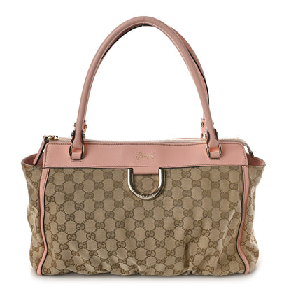 Gucci Monogram D Gold Tote Pink 1 of 15