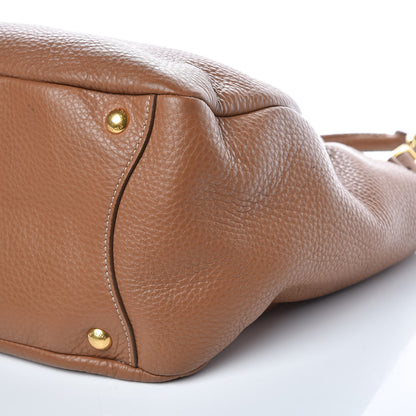 Prada Vitello Daino Side Pocket Hobo Cuoio 12 of 12