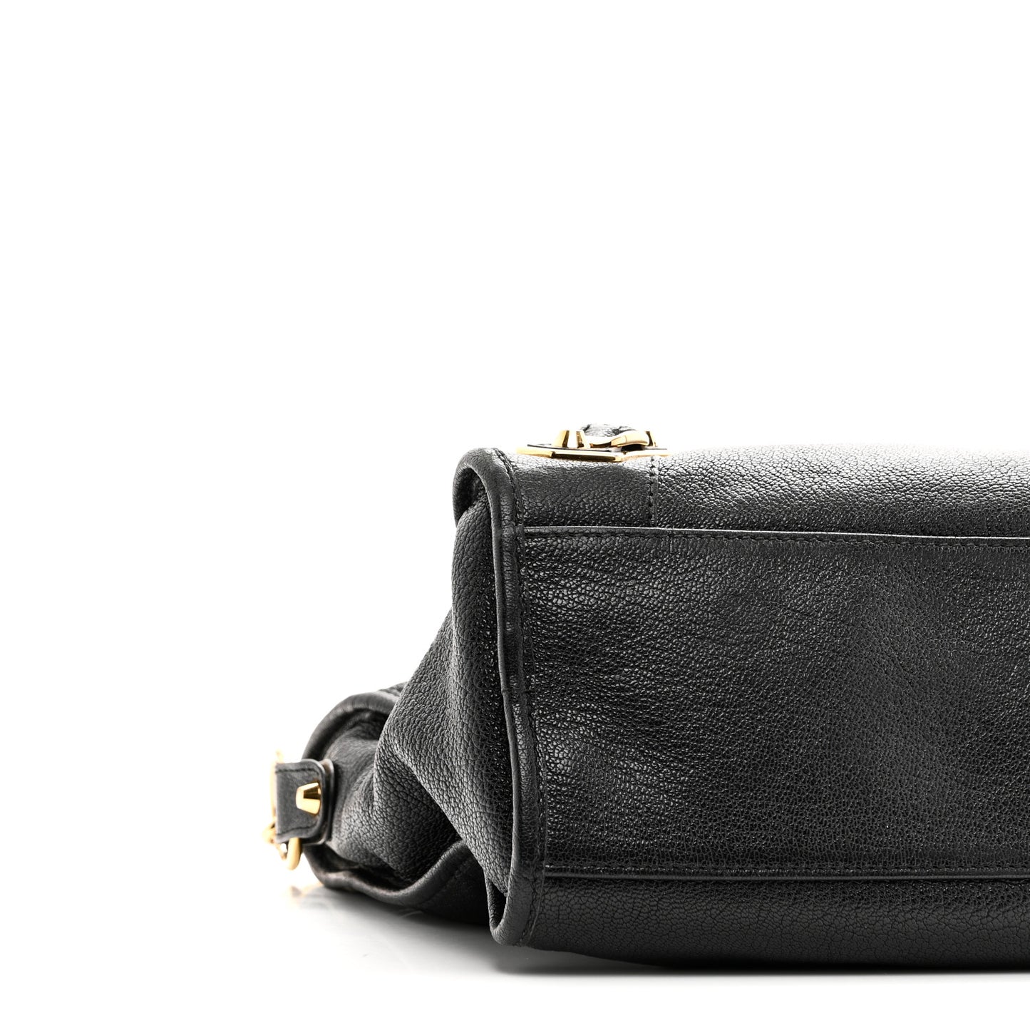Chevre Gold Metallic Edge Hardware City Black