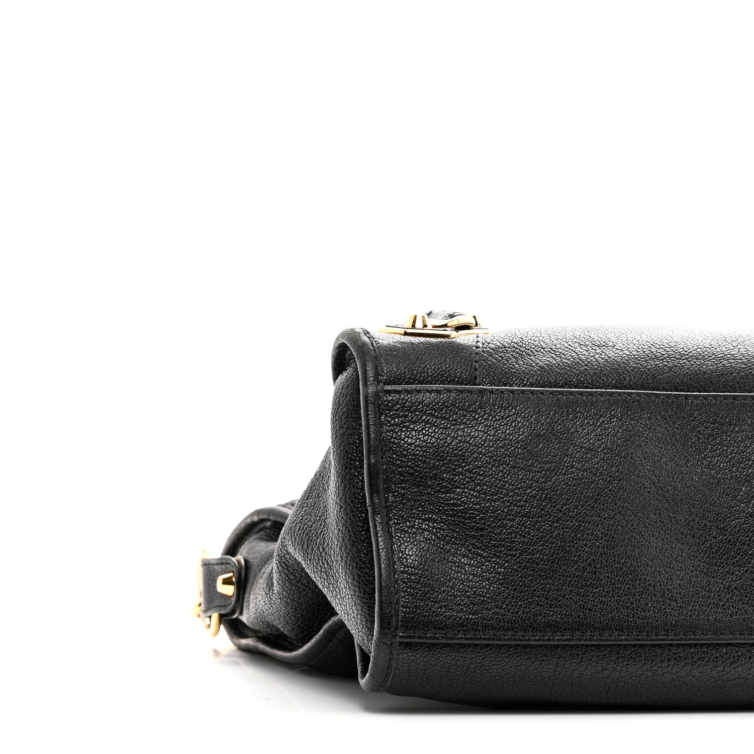 Balenciaga Chevre Gold Metallic Edge Hardware City Black 10 of 11