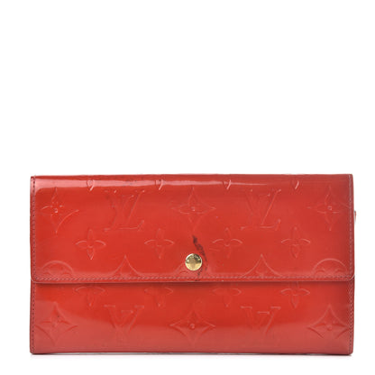 Louis Vuitton Vernis Sarah Wallet Rouge 1 of 14