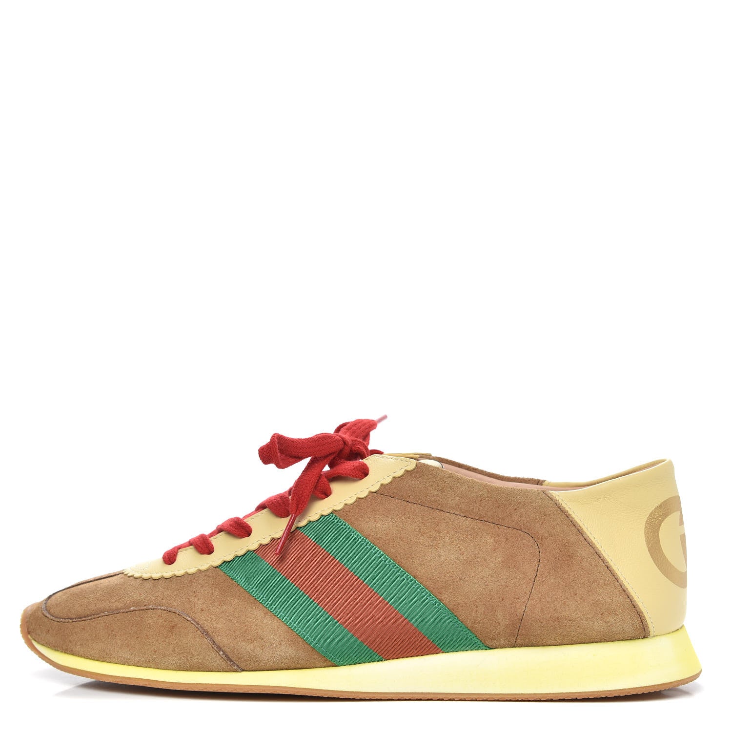 Gucci Suede Web Mens Rocket Sneakers 10 Nocciola Burro 1 of 8