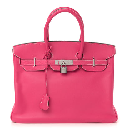 Hermes Epsom Candy Birkin 35 Rose Tyrien Rubis 1 of 19