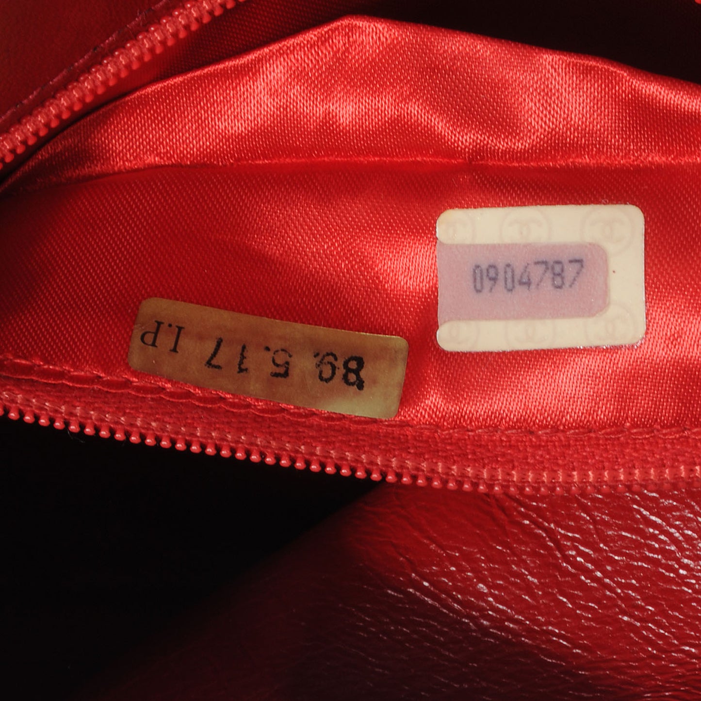 Lambskin Mini CC Timeless Flap Red