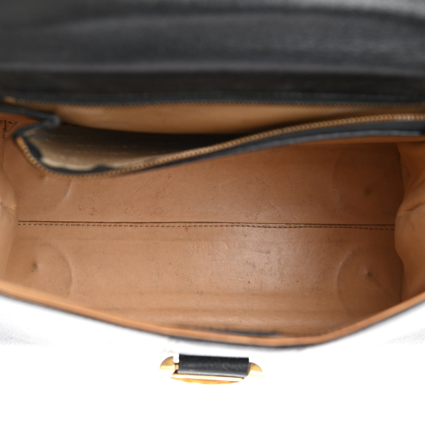 Crispy Calfskin MM Brillant Satchel Black