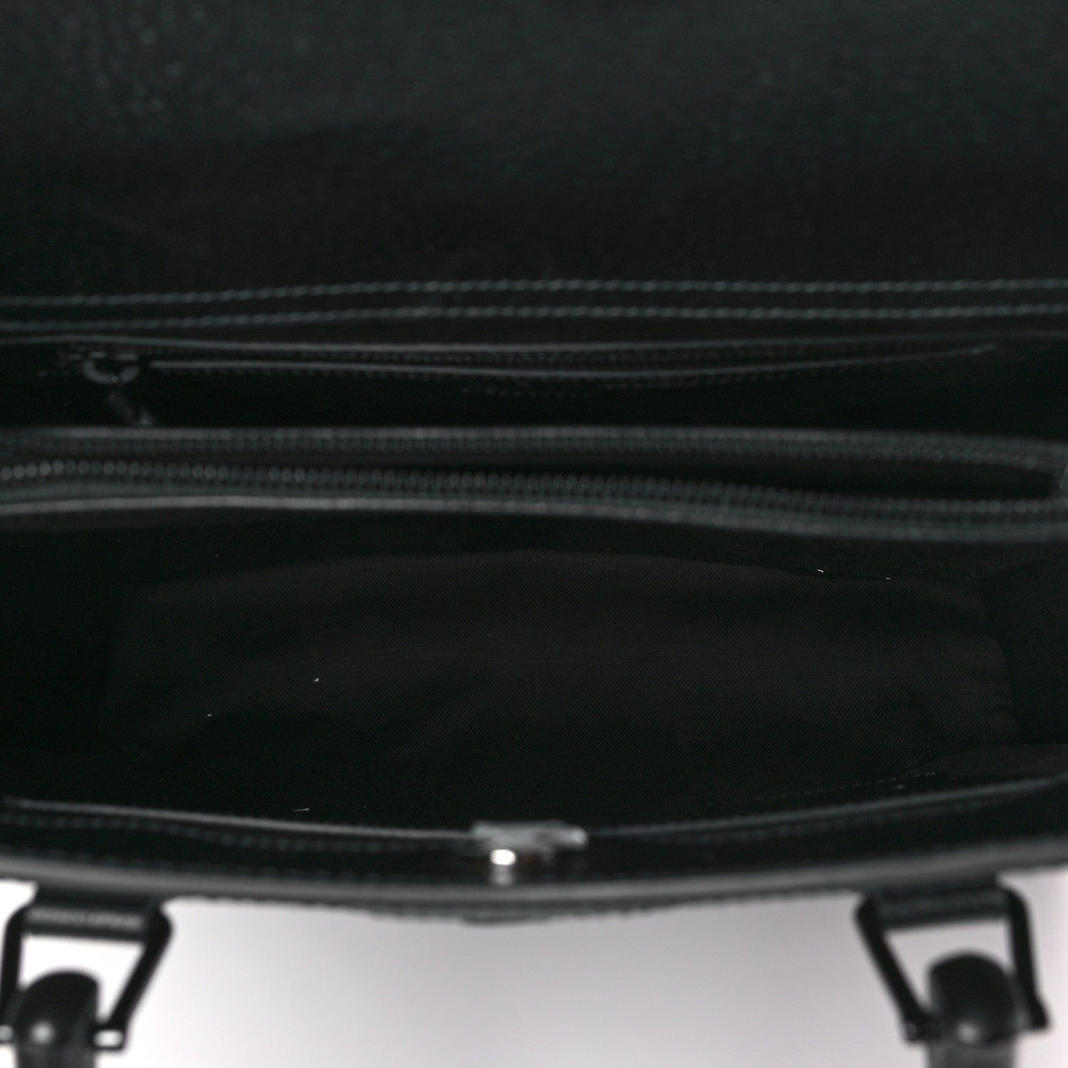 Gucci Textured Dollar Calfskin Web Monochrome Large Diana Tote Bag Black 5 of 9