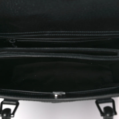 Gucci Textured Dollar Calfskin Web Monochrome Large Diana Tote Bag Black 5 of 9