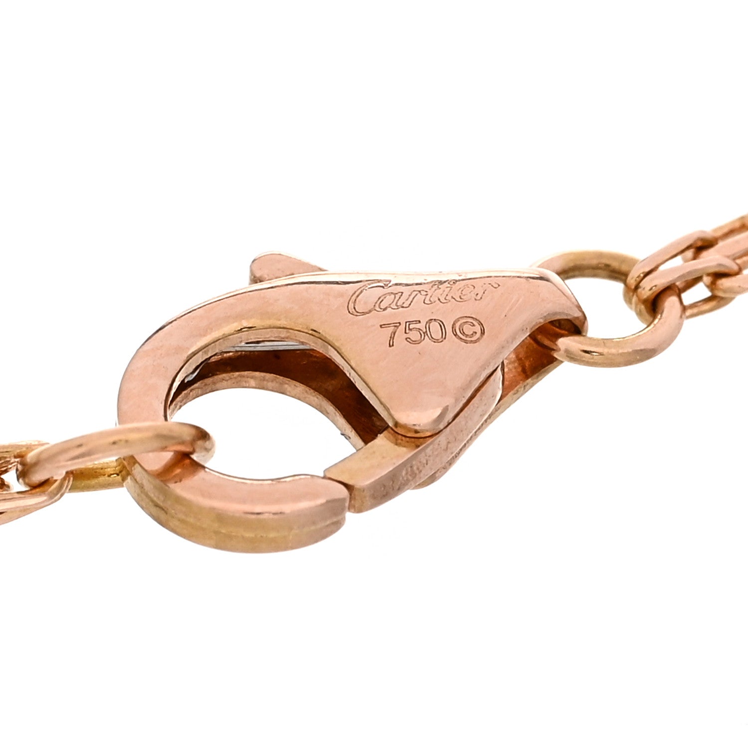 Cartier 18K Pink Gold Diamond Pink Sapphire LOVE Bracelet 3 of 3