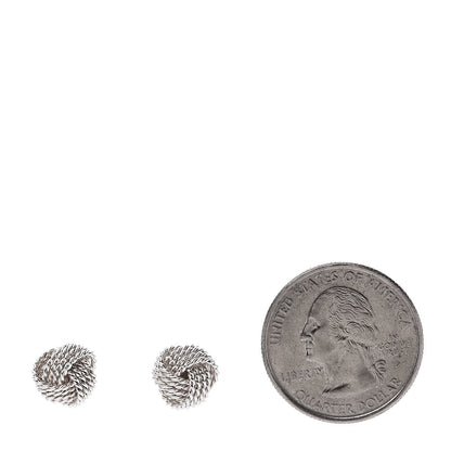 Tiffany Sterling Silver Twist Knot Earrings 2 of 6