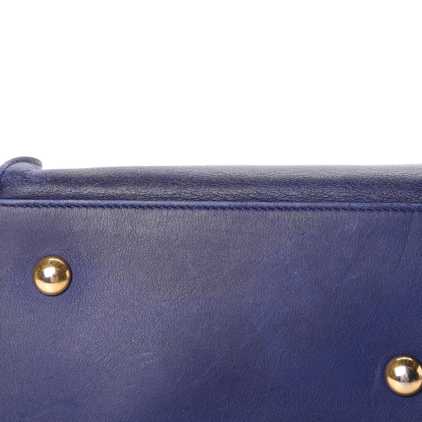 Calfskin Small Classic Y Cabas Royal Blue