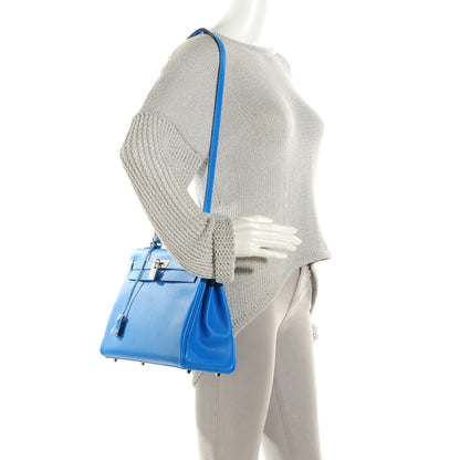 Hermes Evercolor Kelly Retourne 32 Bleu Hydra 2 of 24