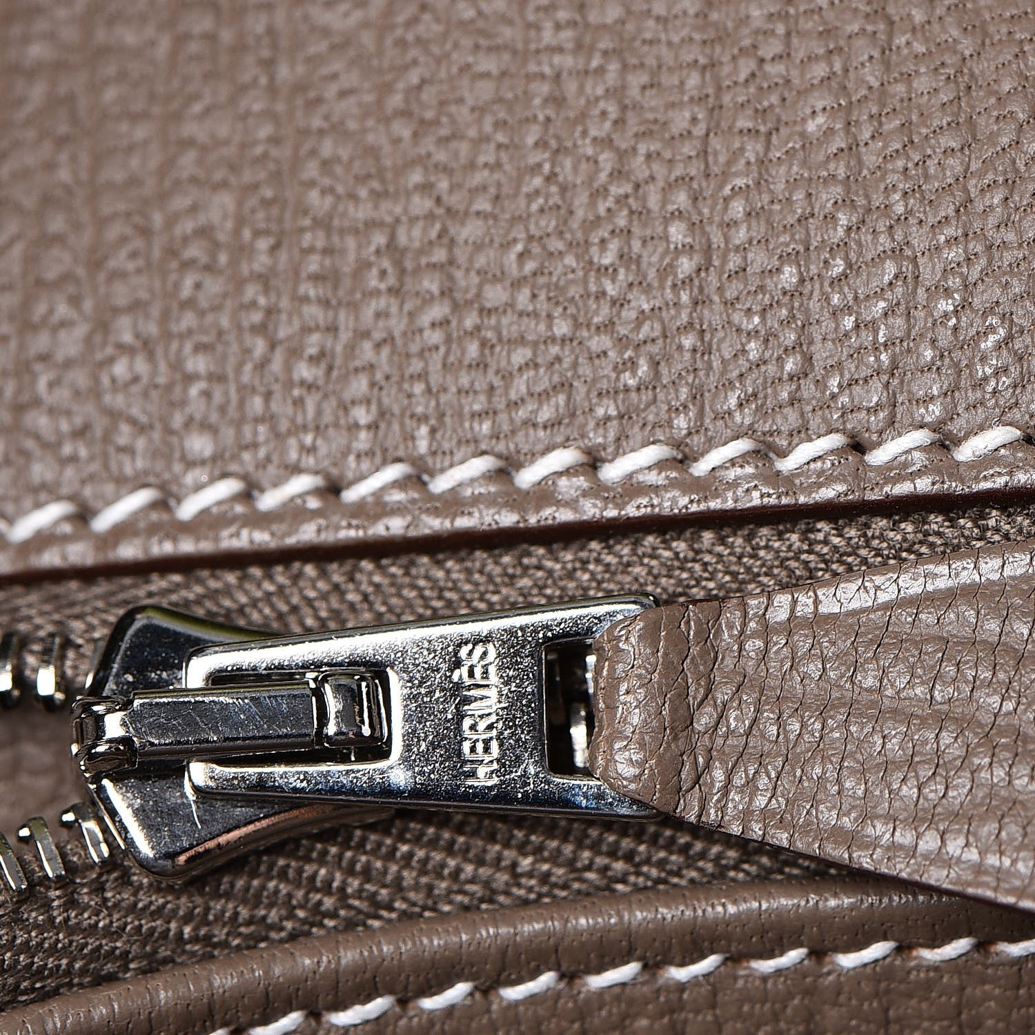 Hermes Togo Bi Color Horseshoe Birkin 35 Vert Anis Etoupe 12 of 35