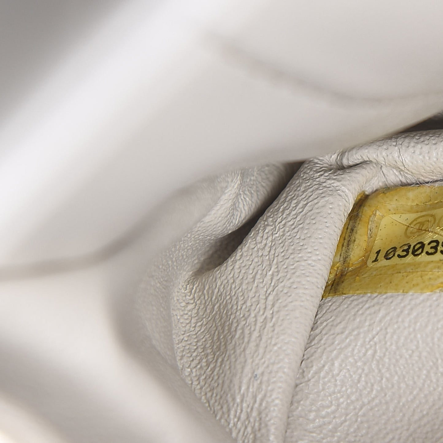 Lambskin Quilted East West Flap White