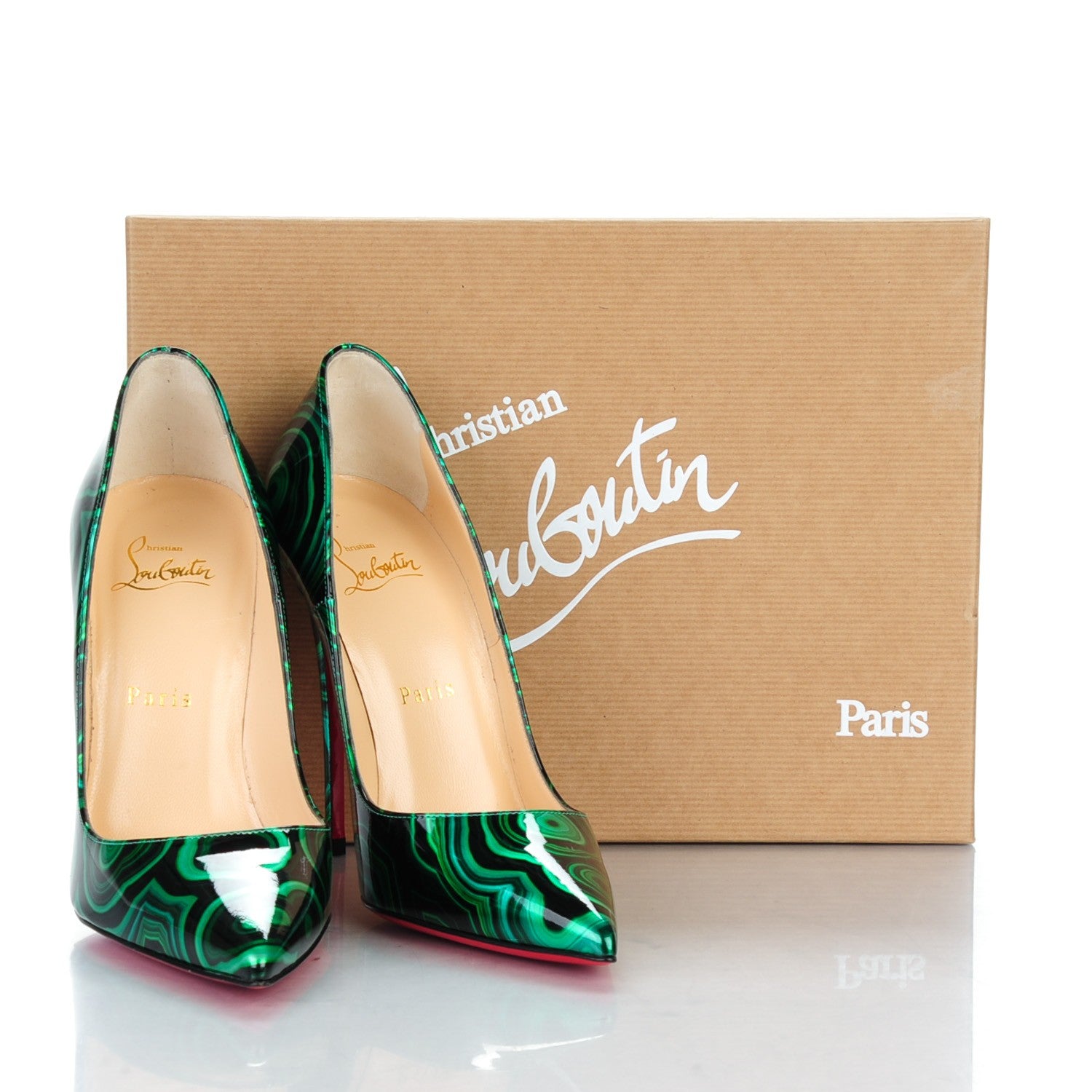 Christian Louboutin Patent Malachite So Kate 120 Pumps 37.5 Vert 8 of 8