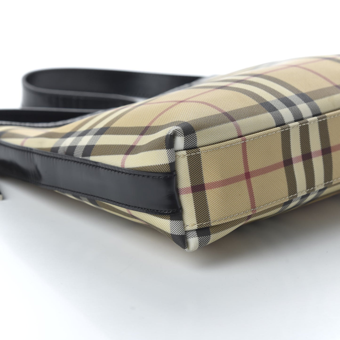 House Check Shoulder Bag Black