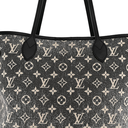 Louis Vuitton Denim Monogram Jacquard Neverfull MM  Grey 7 of 13