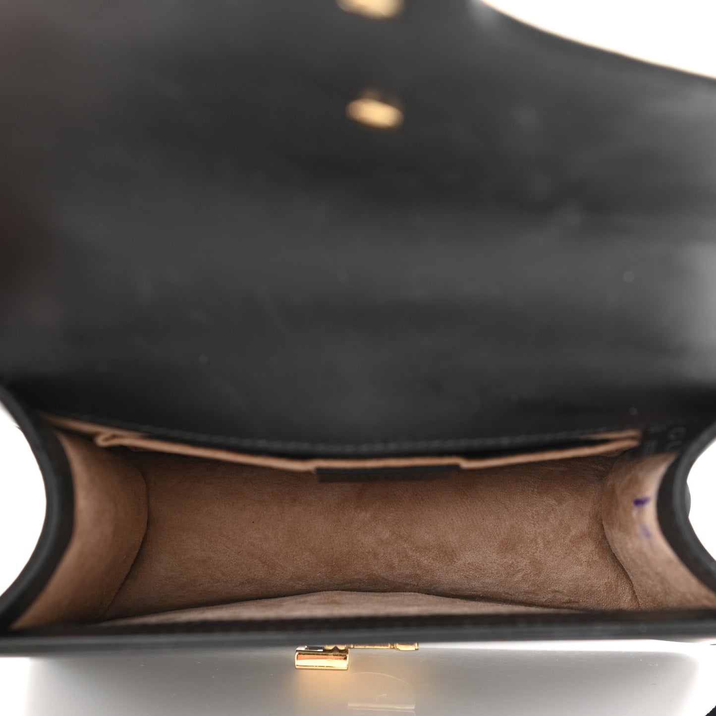 Calfskin Mini Sylvie Chain Shoulder Bag Black