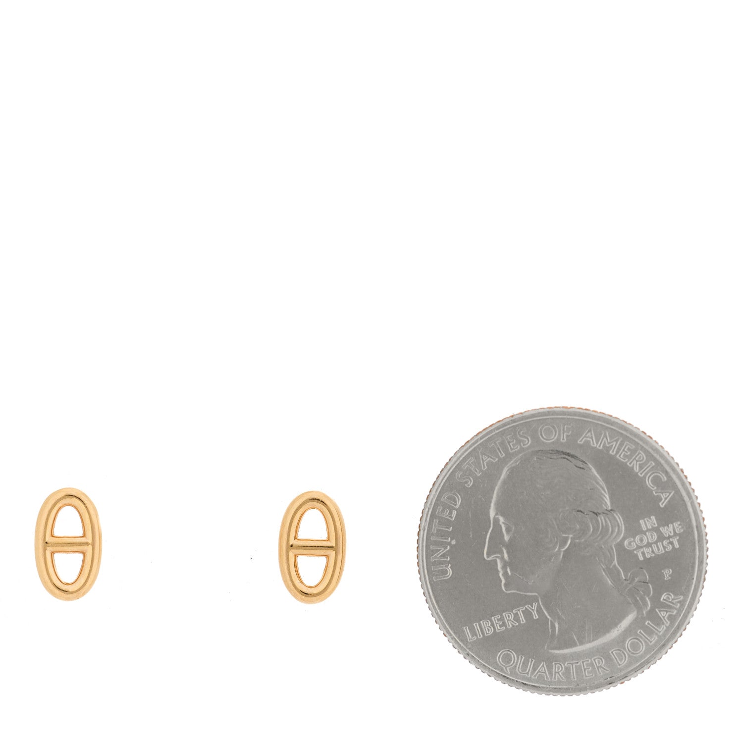 Hermes 18K Rose Gold TPM Farandole Stud Earrings 2 of 5