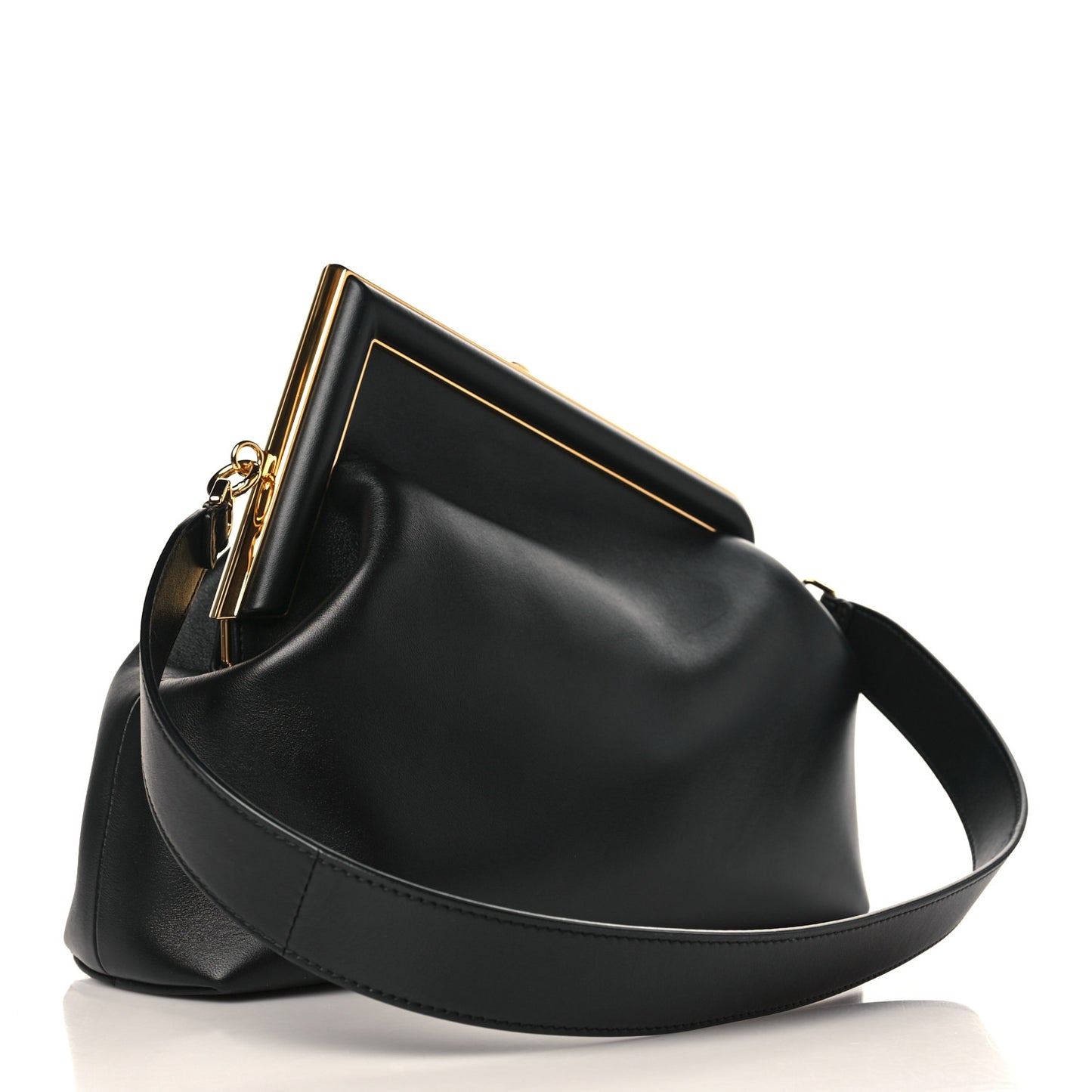 Shiny Nappa Medium Fendi First Black