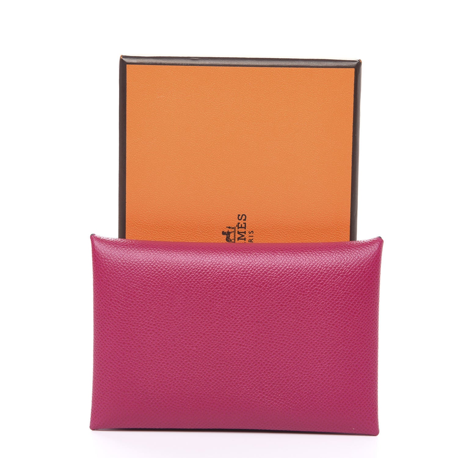 Hermes Epsom Calvi Card Case Rose Pourpre 7 of 7