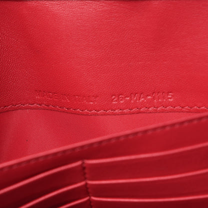 Christian Dior Grained Calfskin Diorama Croisiere Chain Wallet Red 7 of 7