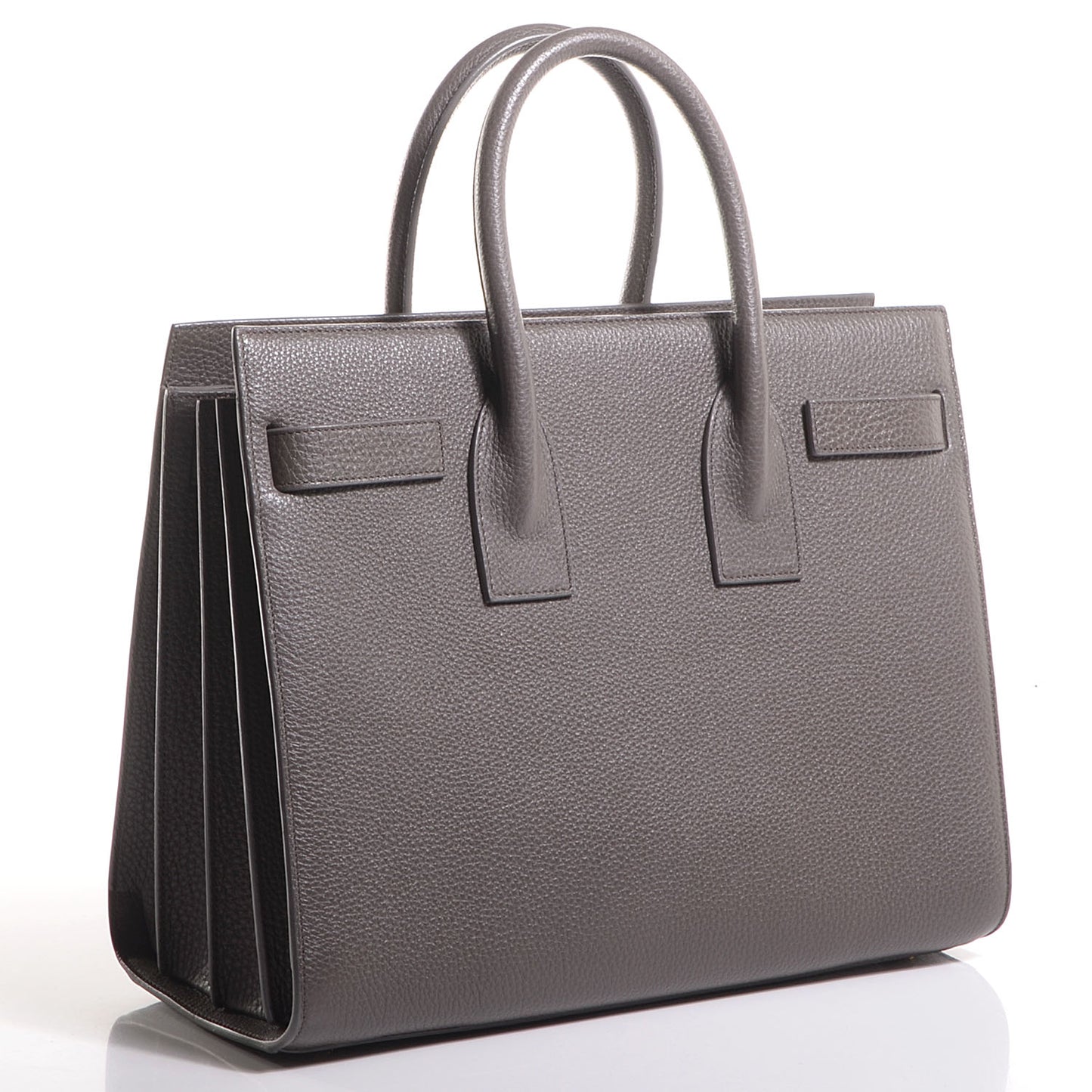 Grained Calfskin Small Sac De Jour Fog