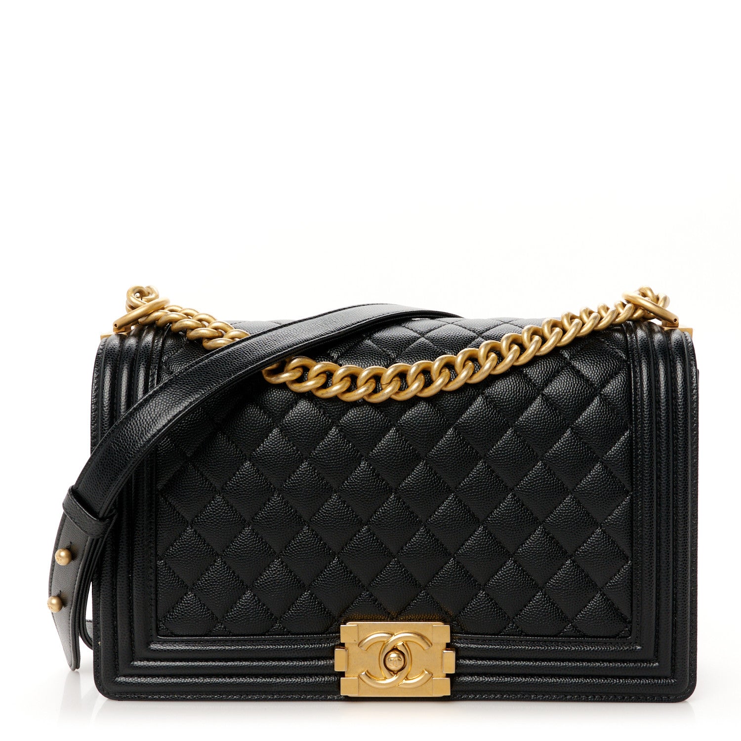 Chanel Caviar Quilted New Medium Boy Flap Black 1 of 10