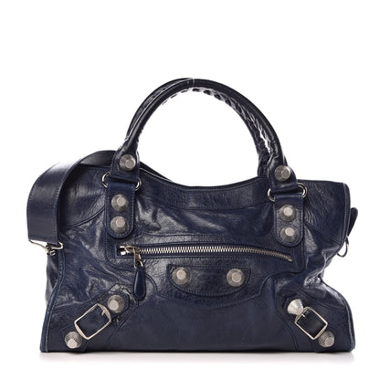 Balenciaga Agneau Giant 21 Silver Hardware City Marine 1 of 14