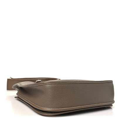 Hermes Taurillon Clemence Evelyne III PM Etoupe 4 of 10