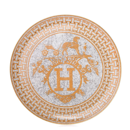 Hermes Porcelain Mosaique au 24 Tart Platter 1 of 8