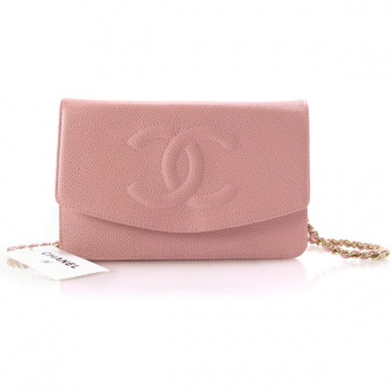 Chanel Caviar Wallet on Chain Pink Gold HW 1 of 10