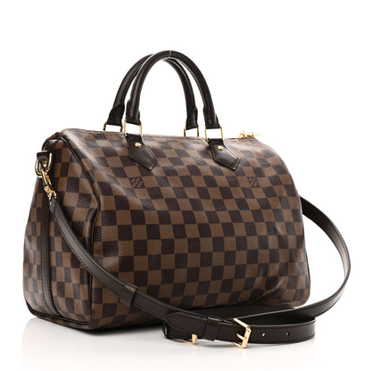 Louis Vuitton Damier Ebene Speedy Bandouliere 30 3 of 9
