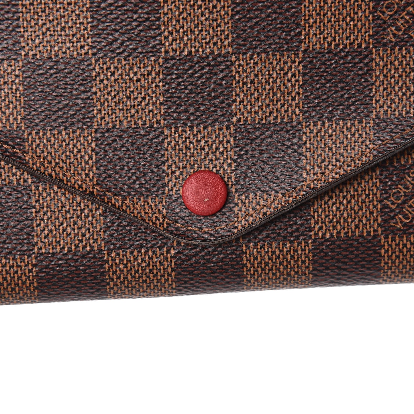 Damier Ebene Josephine Wallet Red