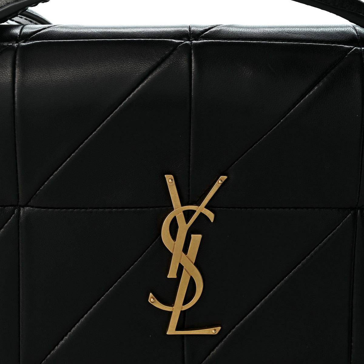 Lambskin Patchwork Monogram Medium Jamie Black