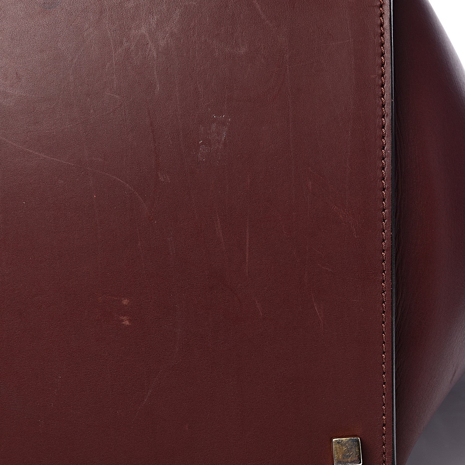 Celine Natural Calfskin Medium Phantom Luggage Burgundy 15 of 21