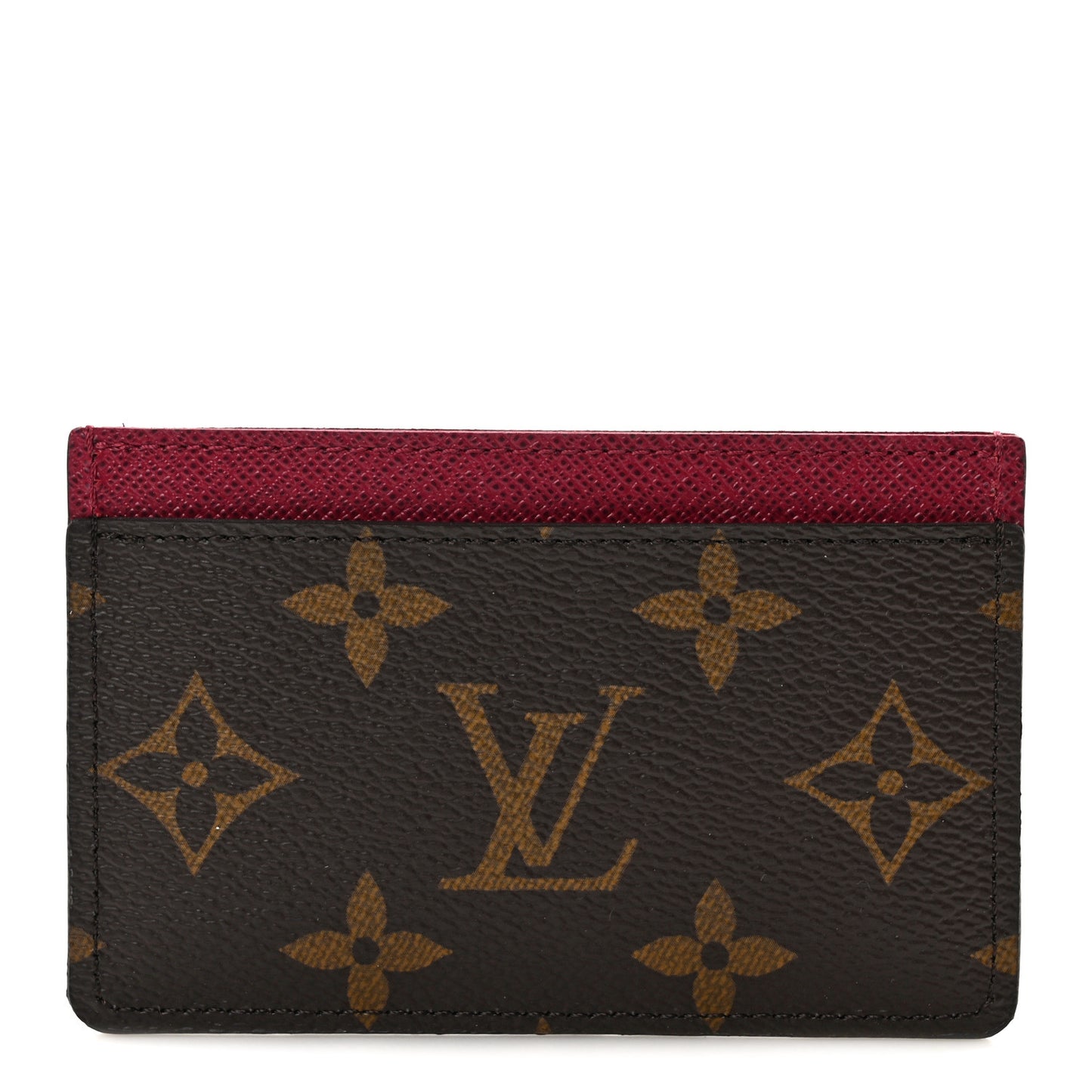 Monogram Card Holder Fuchsia