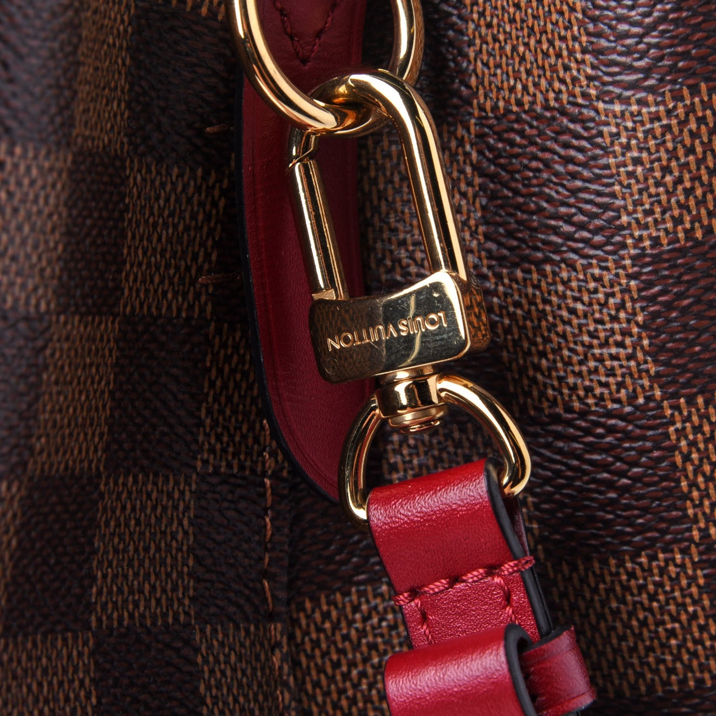 Damier Ebene Neonoe MM Cherry Berry