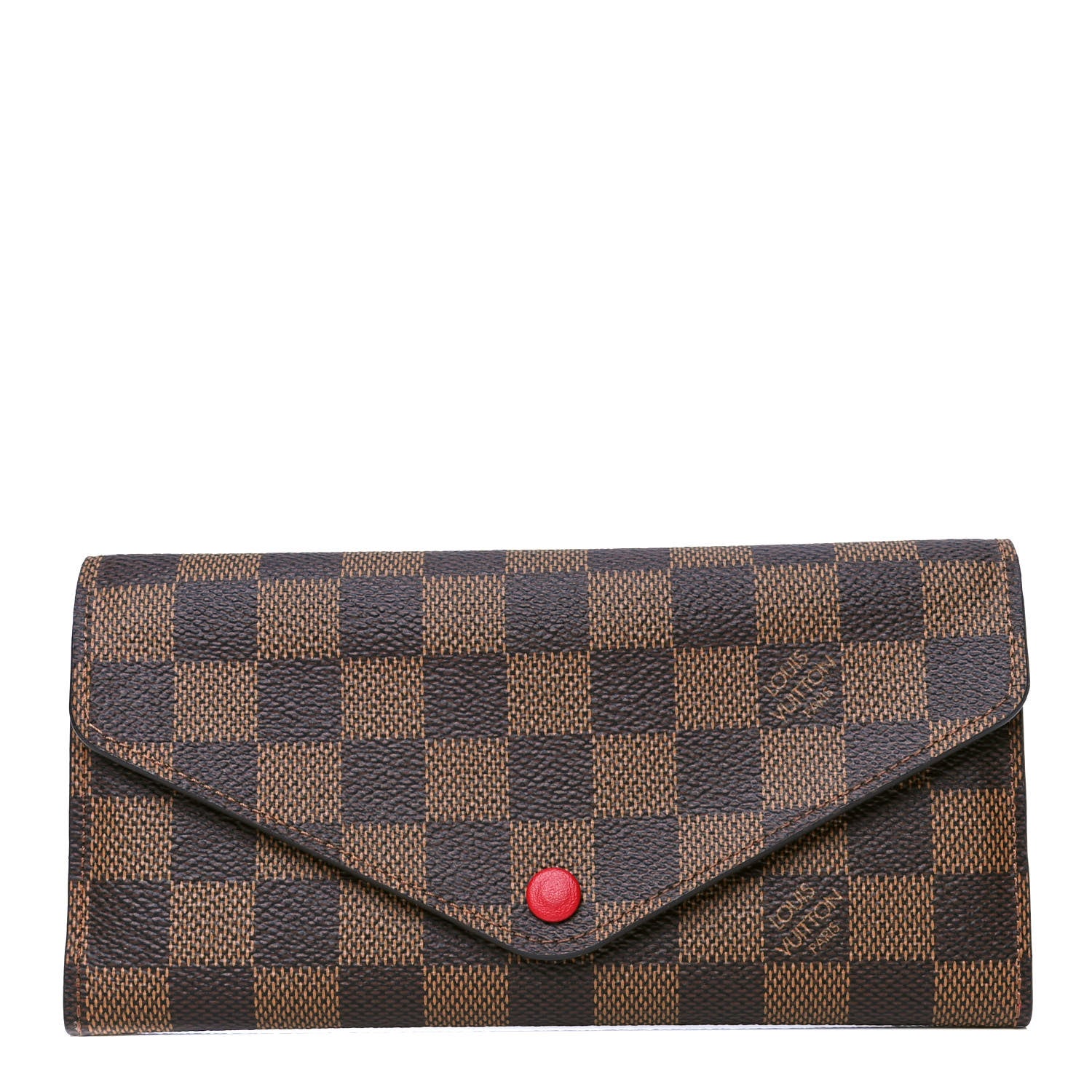 Louis Vuitton Damier Ebene Josephine Wallet Red 1 of 5