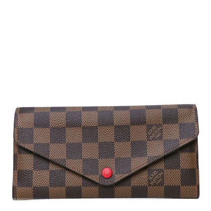 Louis Vuitton Damier Ebene Josephine Wallet Red 1 of 5