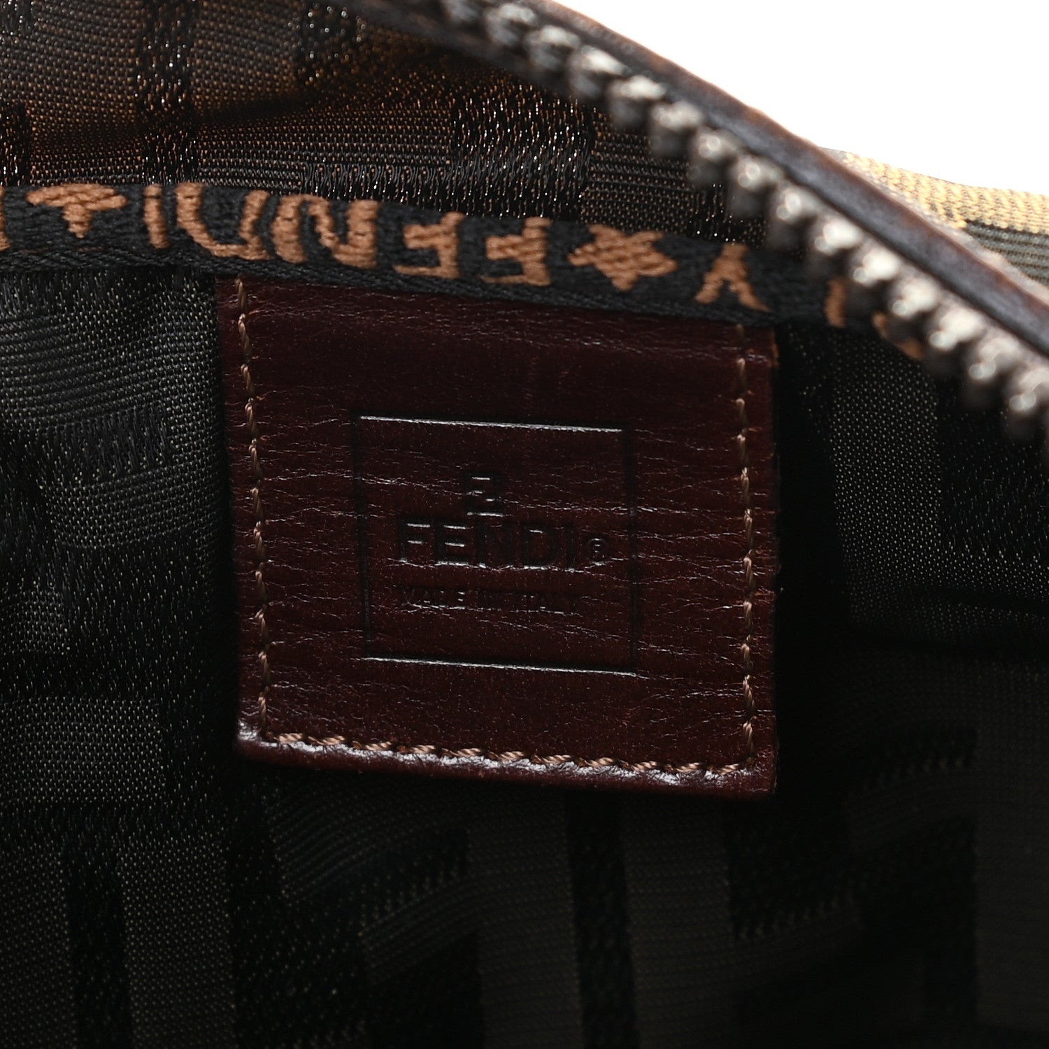 Fendi Zucca Cosmetic Pouch Tobacco 8 of 9