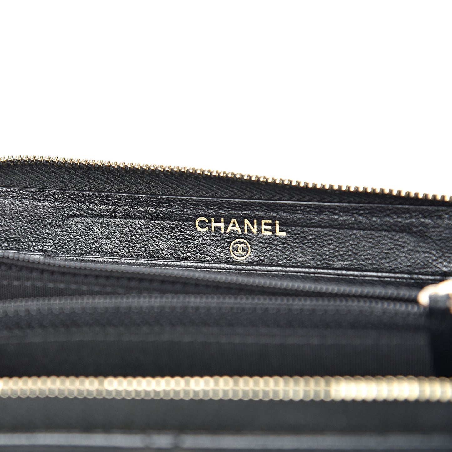 Lambskin Quilted 19 Zipped Wallet Black