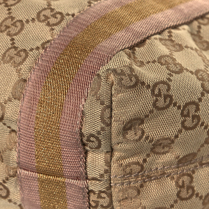 Gucci GG Monogram Medium Web Handle Vertical Tote Pink Gold 12 of 16