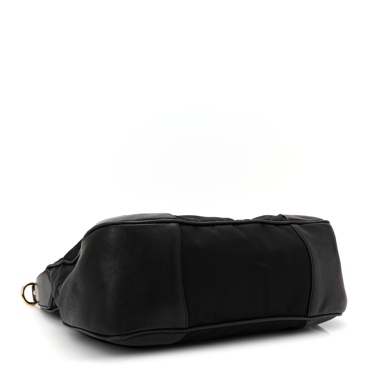 Prada Tessuto Nylon Soft Calf Tote Black 4 of 10