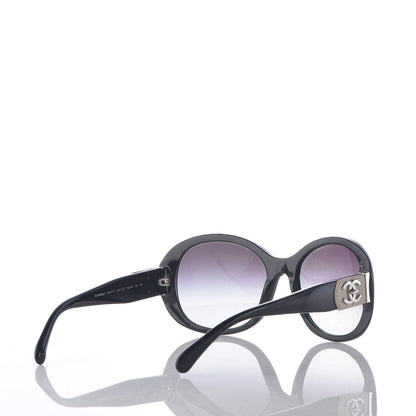 Chanel Acetate CC Turnlock Sunglasses 5235-Q Black Beige 4 of 7