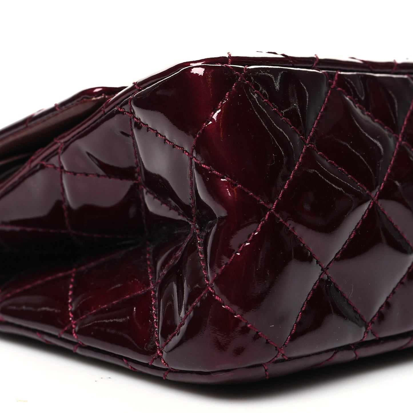 Patent Quilted 2.55 Reissue 226 Flap Burgundy