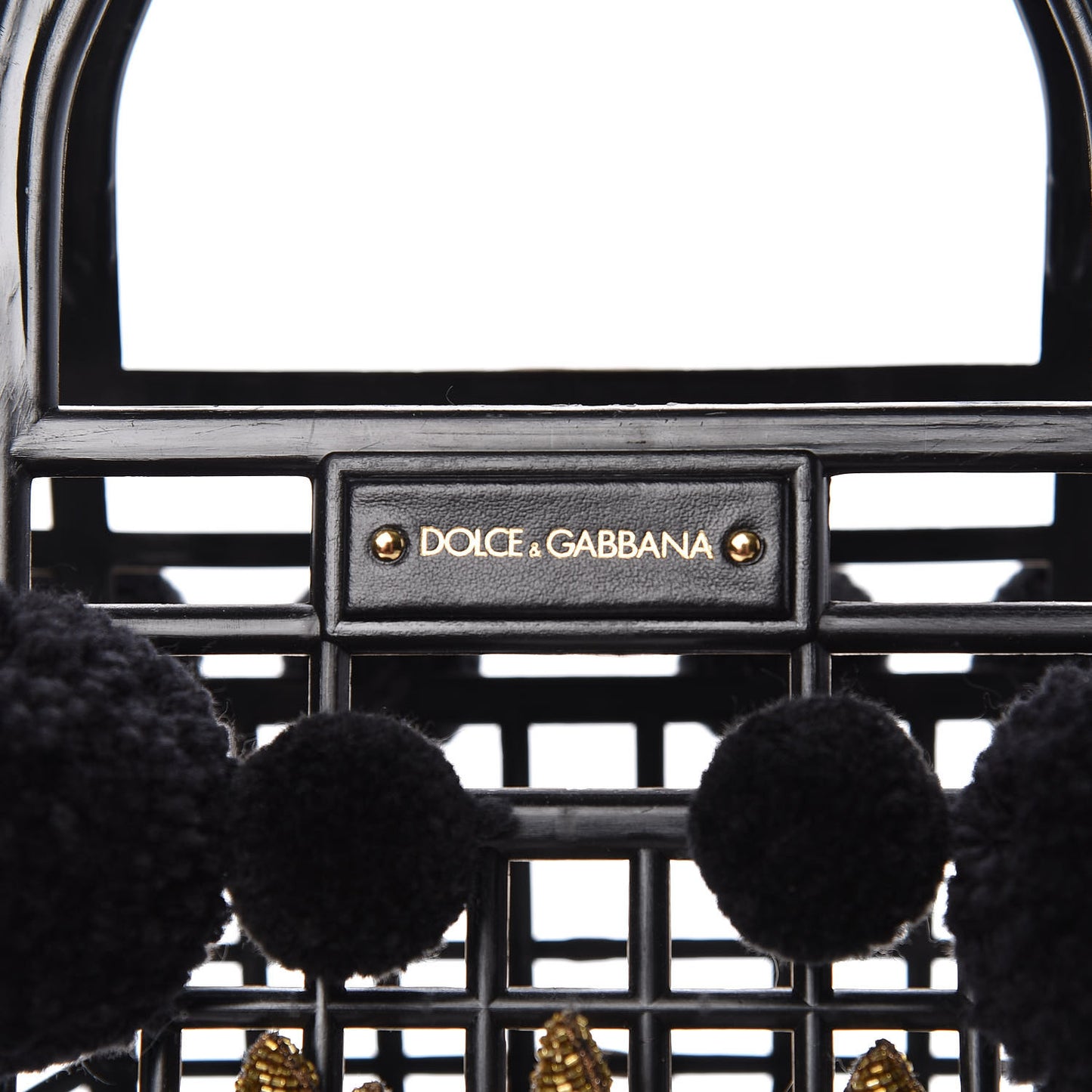 PVC Cage Market Tote Black