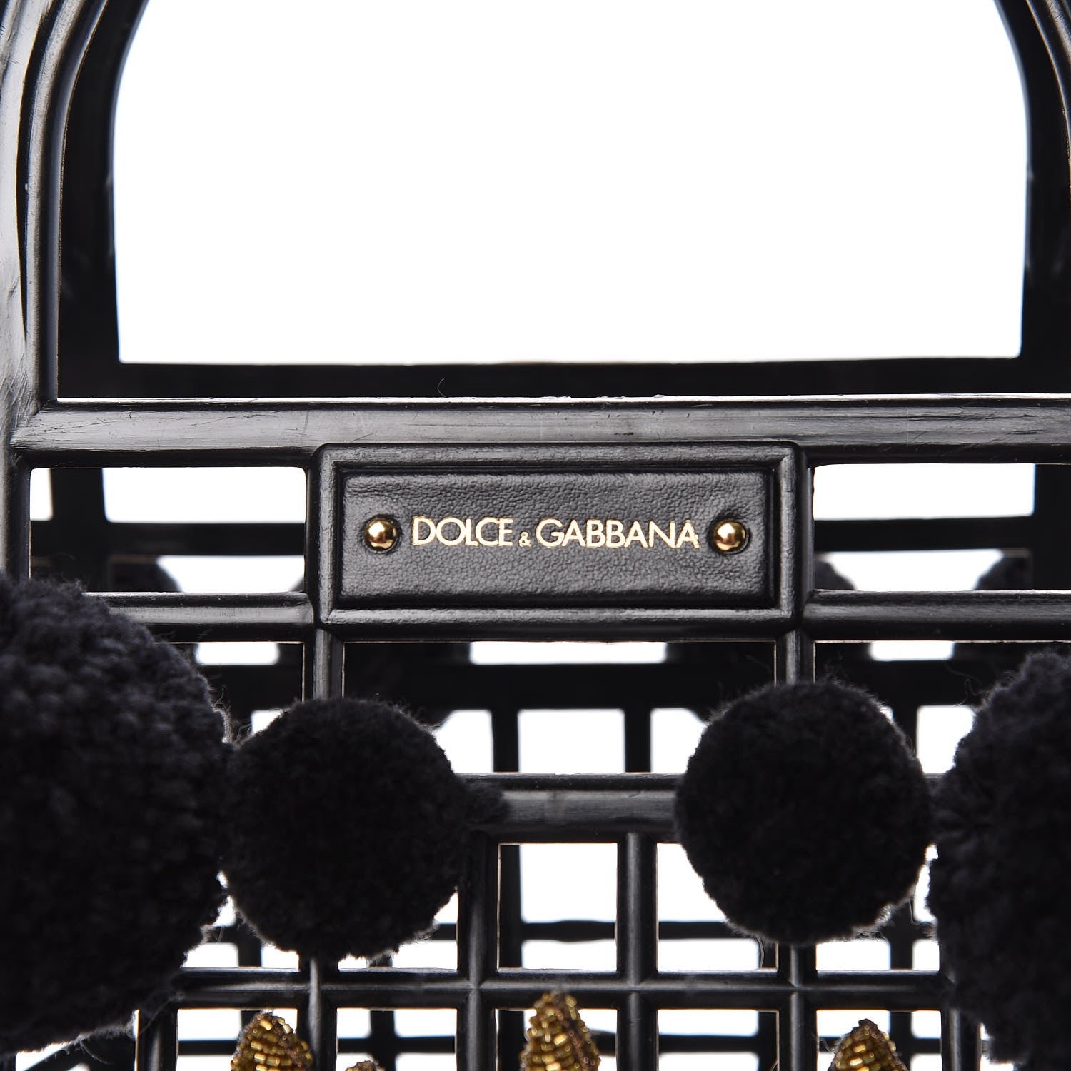 Dolce & Gabbana PVC Cage Market Tote Black 6 of 10